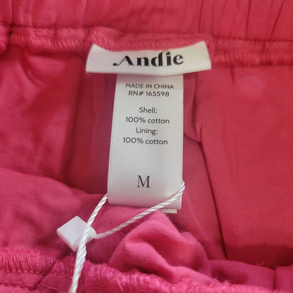 Andie Mona Skirt Medium Eyelet Lace Pull On Elastic Waist Midi Feminine Pockets - Picture 5 of 7